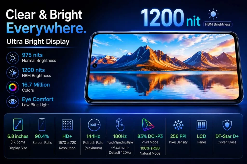 Realme Narzo 90x 5G Display