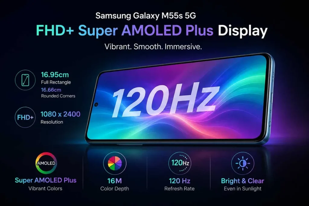 Samsung Galaxy M55s 5G Display